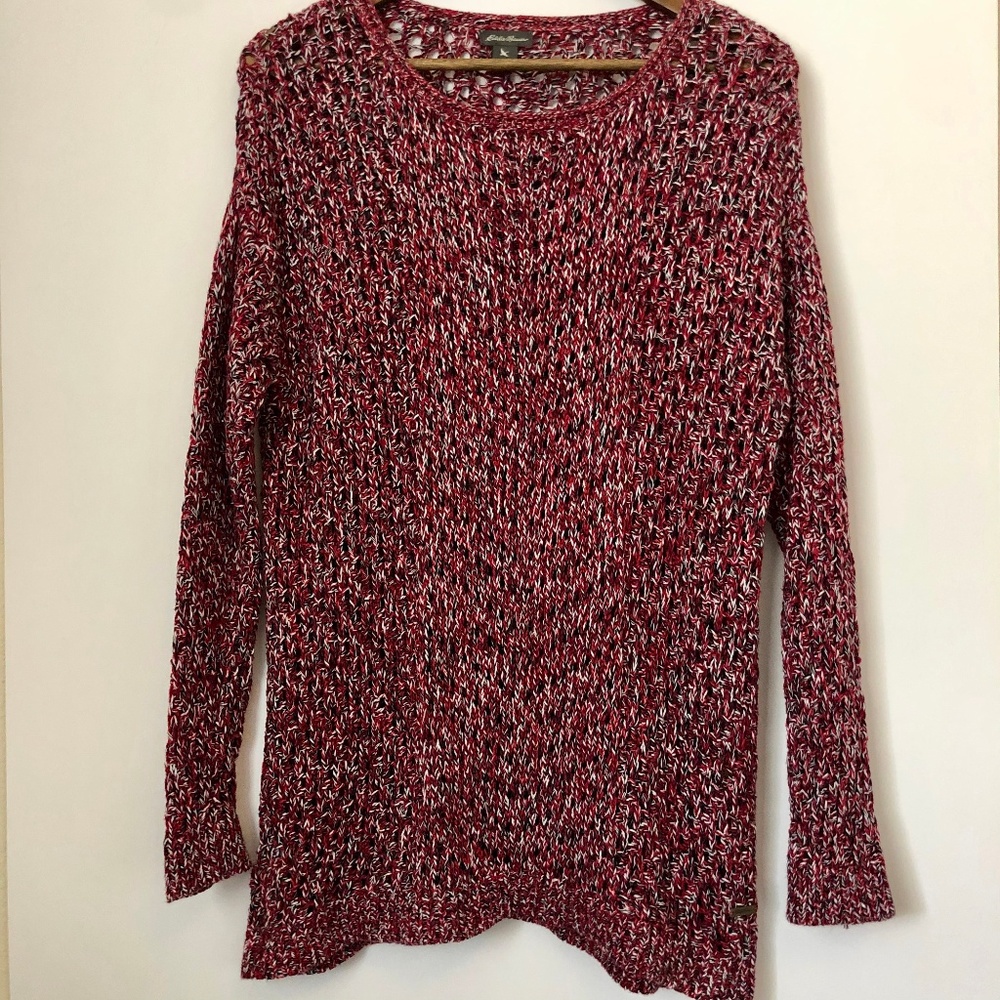 Eddie Bauer Multicolor Knit Sweater Medium